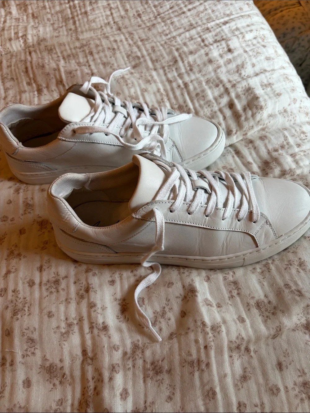 Avellini Women's White Leather Athletic Sneakers